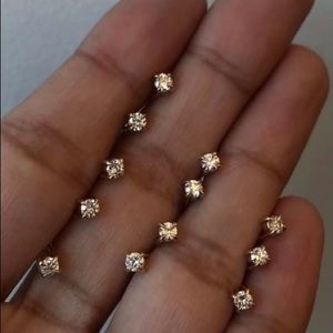 Angel hair diamond stud *pair*